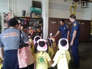 LOOK: Kids Take A Field Trip to Los Angeles Fire Department
