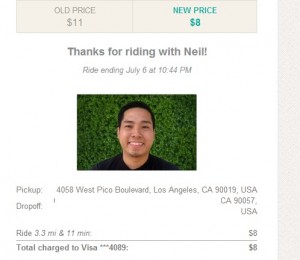 Lyft Driver Good Experience Los ANgeles 3